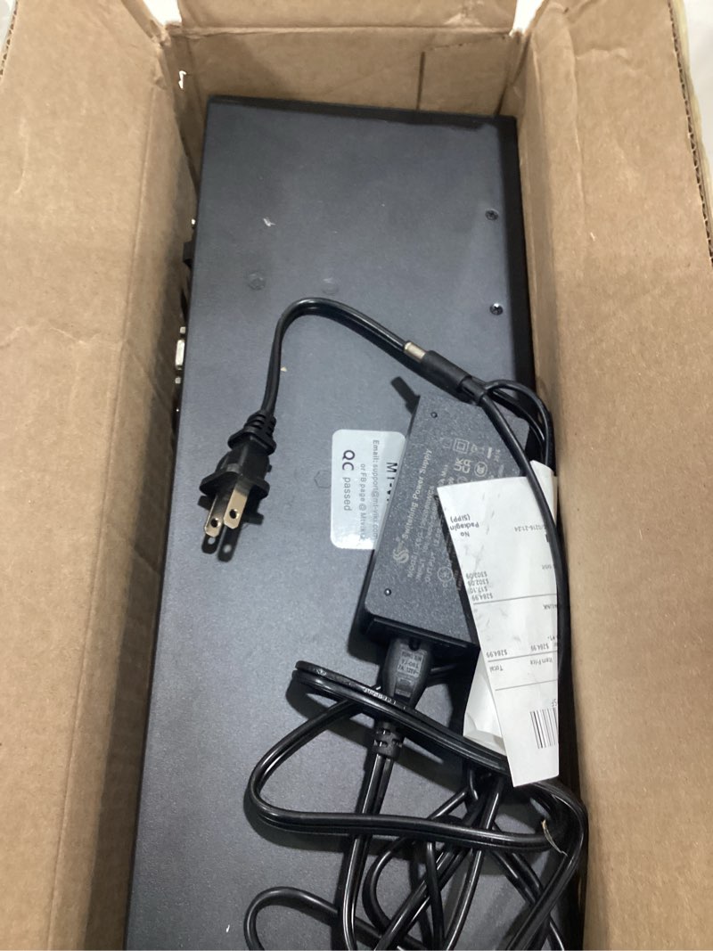 Condition photo showing As Is for MT-VIKI 4K HDMI Matrix Switch 4x4 with 3.5mm Stereo Audio Extractor +Web GUI, Rack Mount Switcher & Splitter, 4K@30Hz, EDID, RS232, LAN Port, APP (4 in 4 Out) 4X4 4K30Hz