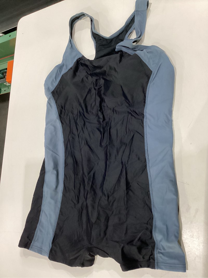 Women‘s Athletic One Piece track/runner Racerback Competitive Suit Large A-black/Gray