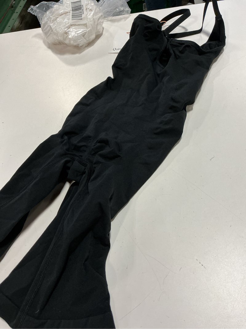 Condition photo showing Good Condition for sculpting mid-thigh bodysuit, xl, black