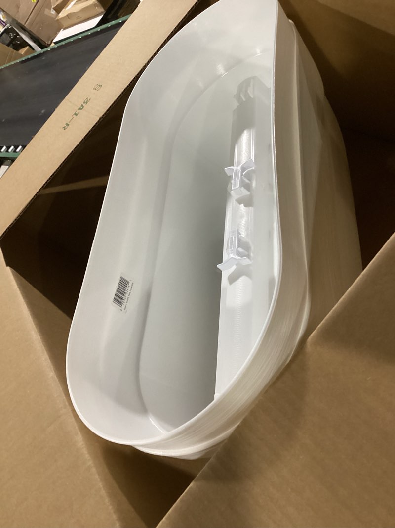 Condition photo showing Good Condition for bloomers railing planter with drainage holes – 24" – white