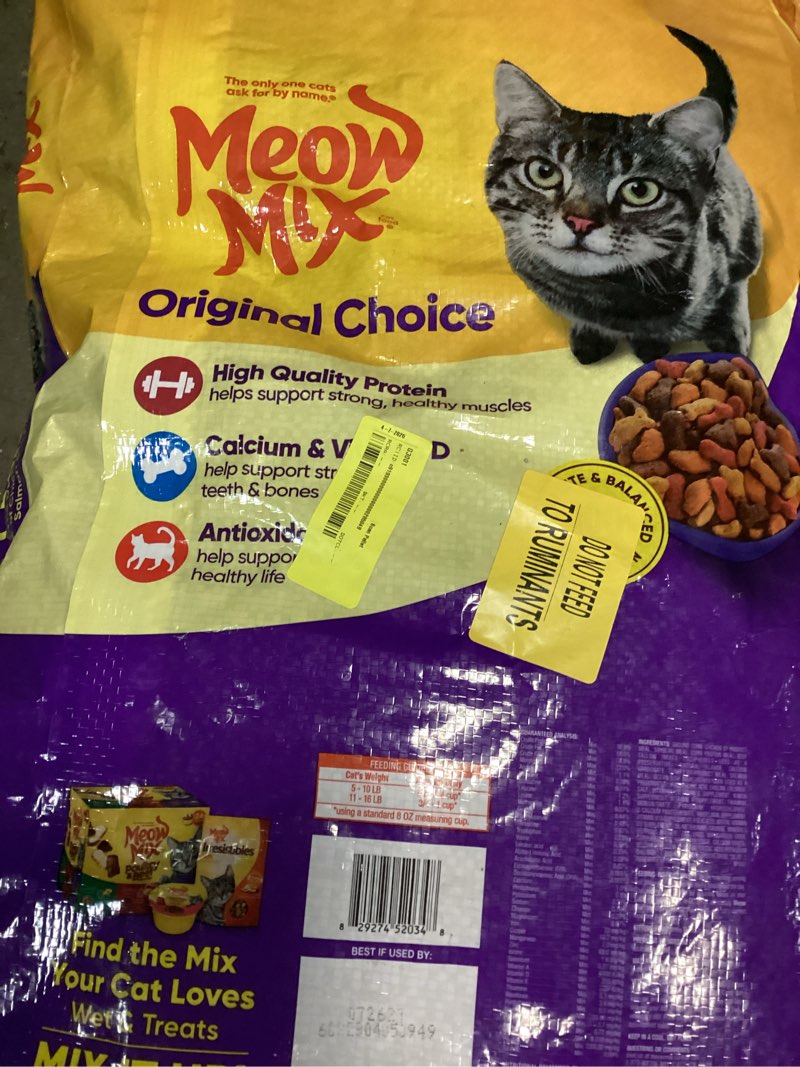 Condition photo showing Good Condition for meow mix original choice dry cat food, 22 pound, complete & balanced nutrition 22 pound (pack of 1)