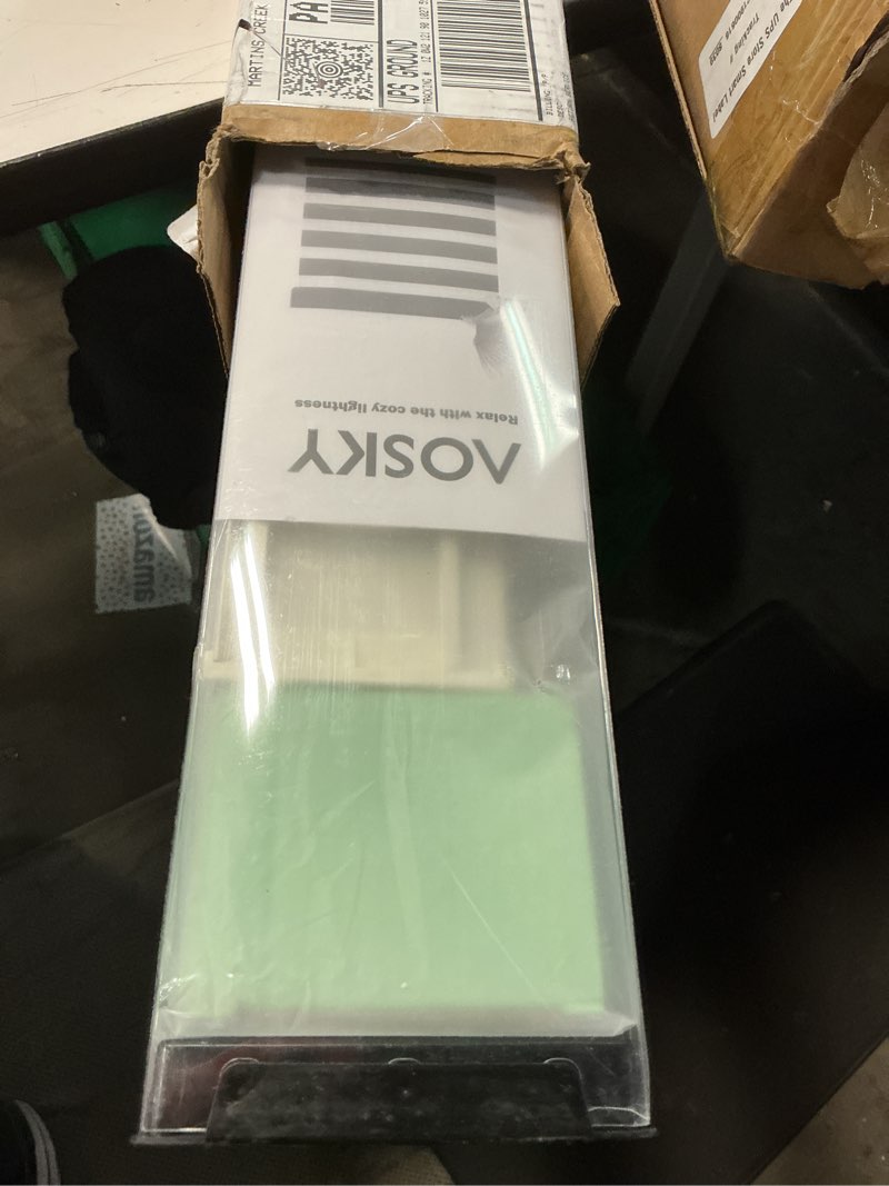 Condition photo showing Good Condition for aosky cordless zebra blinds for windows pull down roller window shades dual layer light filtering privacy for day and night, free-stop door shades for home easy to install linen cream 35" w x 72" h 35"w x 72"h linen cream