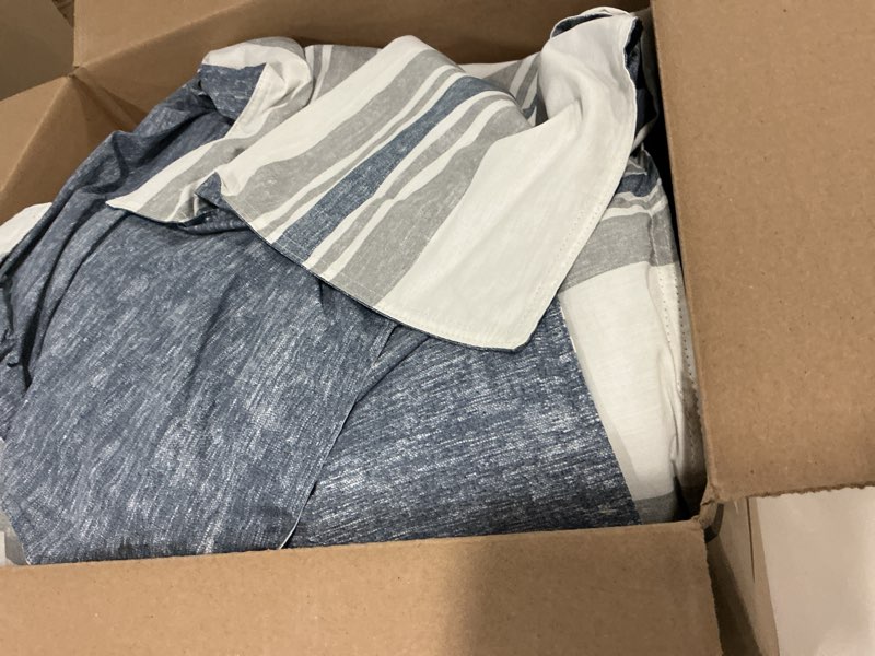 Condition photo showing Good Condition for Nautica - Queen Comforter Set, 100% Soft Woven Cotton Bedding with Medium Weight Feel, Reversible 3 