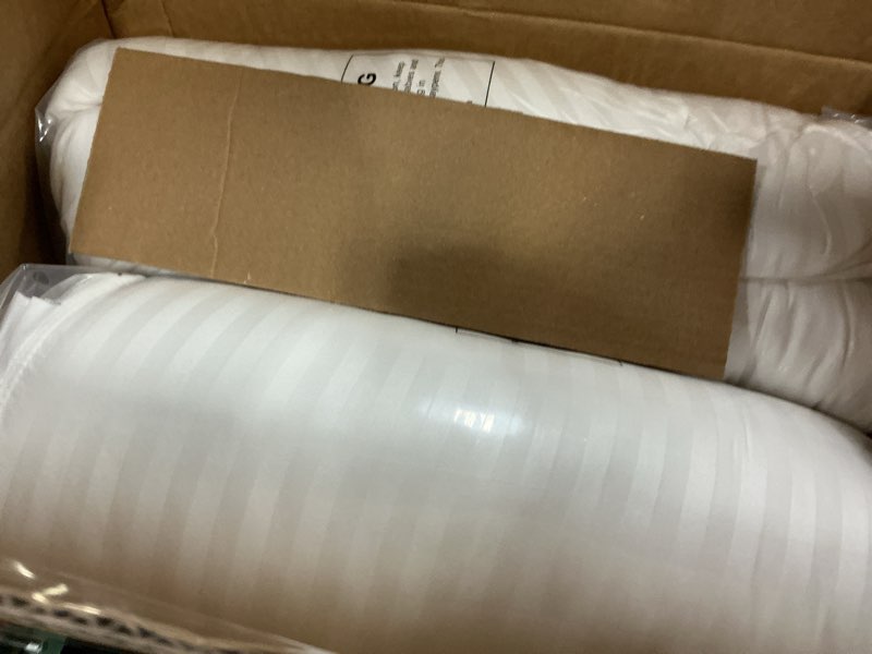 Condition photo showing New/Like New for beckham hotel collection bed pillows standard/queen size set of 2 - original soft down alternative pillow for sleeping - soft support for back, stomach or side sleepers queen / standard white