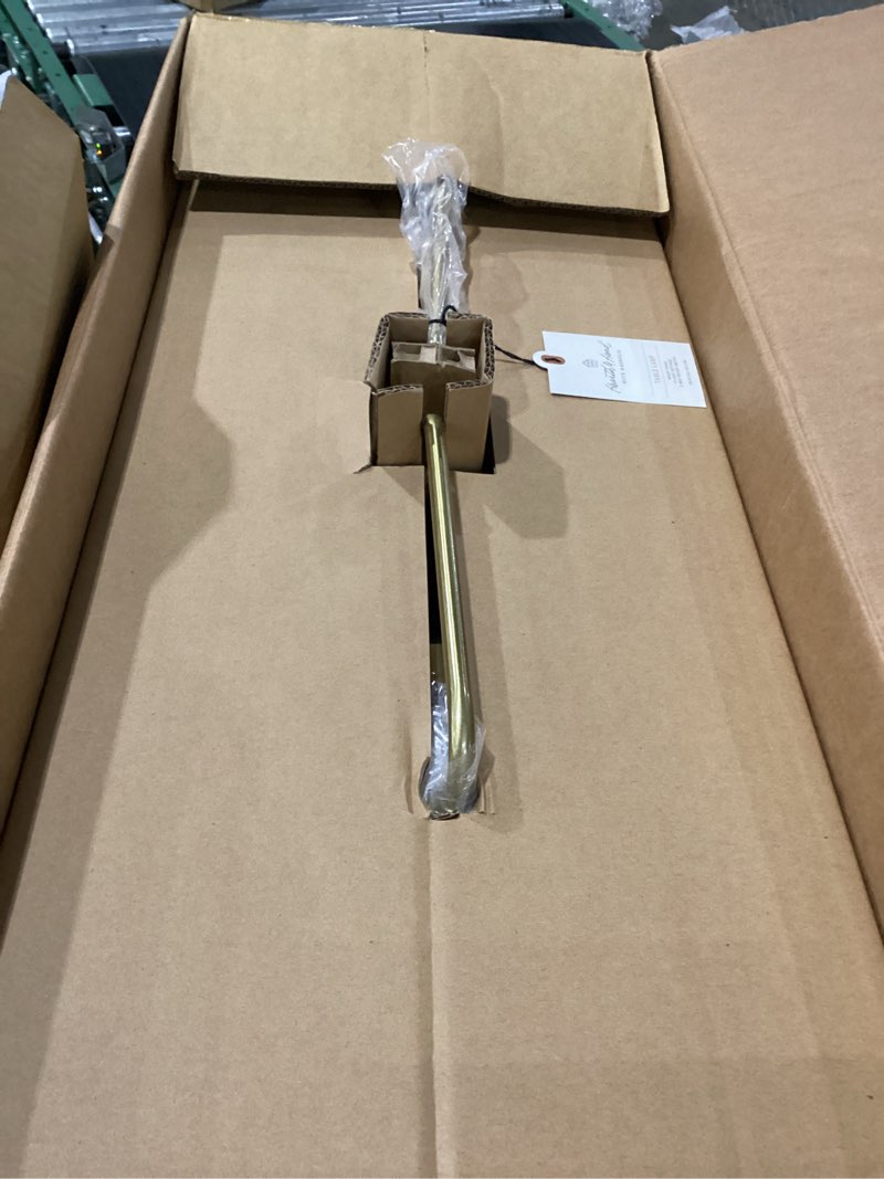 Condition photo showing New/Like New for brass double-shaded table lamp - hearth & hand™ with magnolia