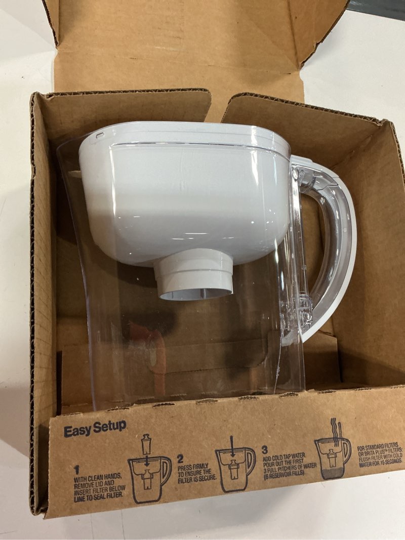 Condition photo showing Good Condition for Brita Water Pitcher, Metro Elite Filter, Removes 99% of Lead, Includes 1 Filter, 6-Cup Capacity, White Elite Filter White