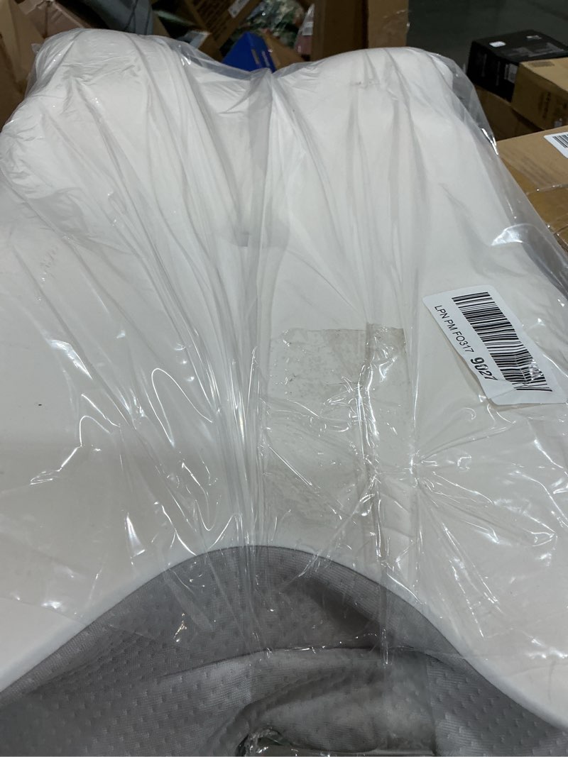 Condition photo showing As Is for cervical neck pillow for pain relief, ergonomic side sleeper pillow cooling memory foam pillows for sleeping, contour pillow orthopedic bed pillow for back stomach sleepers white