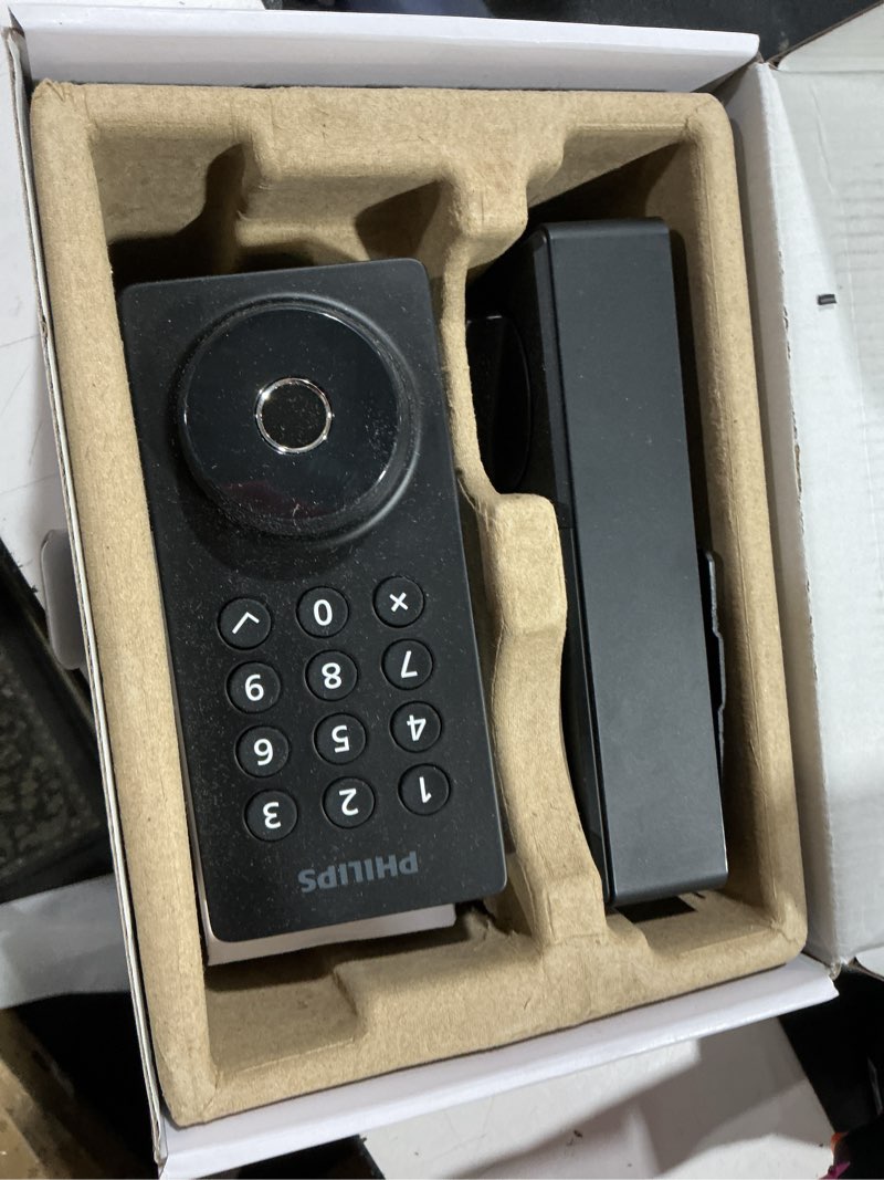 Condition photo showing Good Condition for philips wi-fi door lock, wifi smart lock keyless entry deadbolt for front door, compatible with alexa & google assistant, remote control, built-in wifi, app fingerprint passcode unlock, auto locking matt black keypad