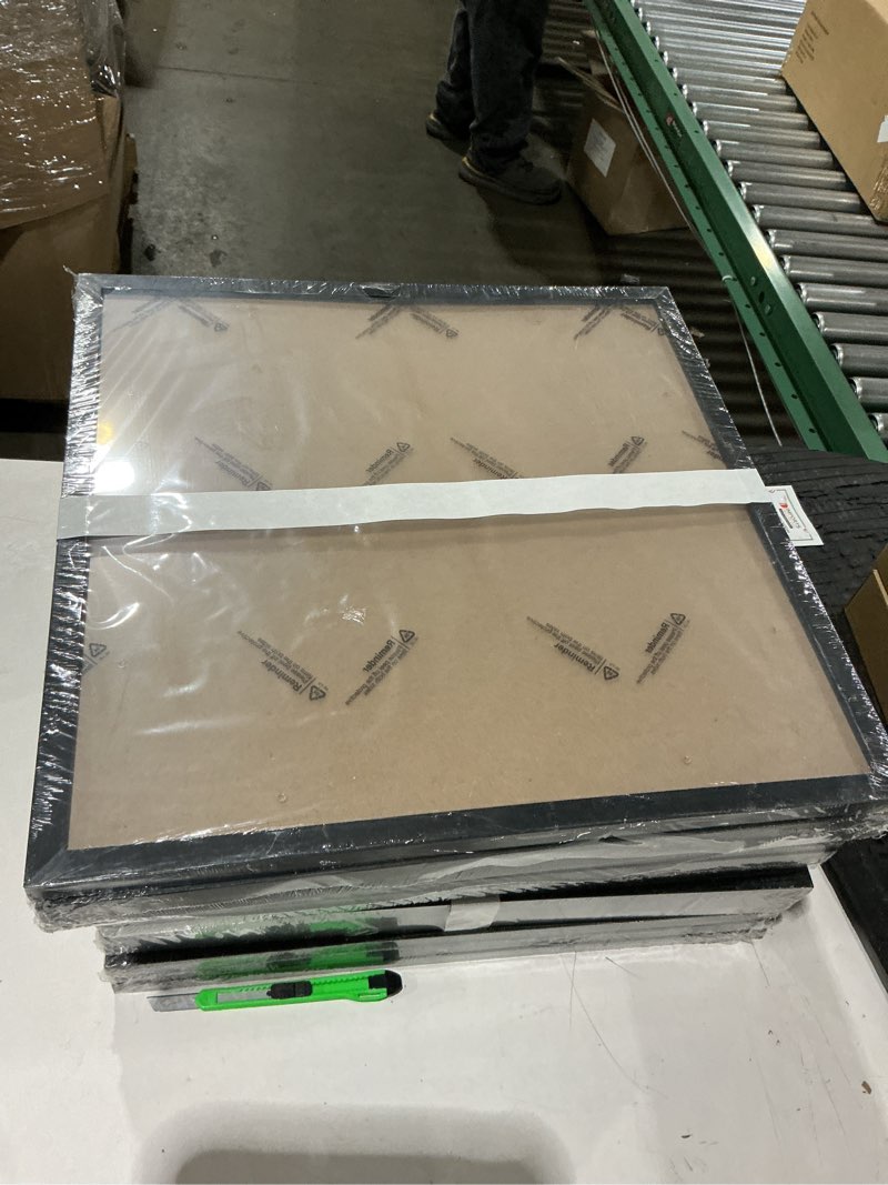 A PLUS MAX Square 16x16 Frame Set of 3, Black Engineered Wood Picture Frame for 16 x 16 Picture Post