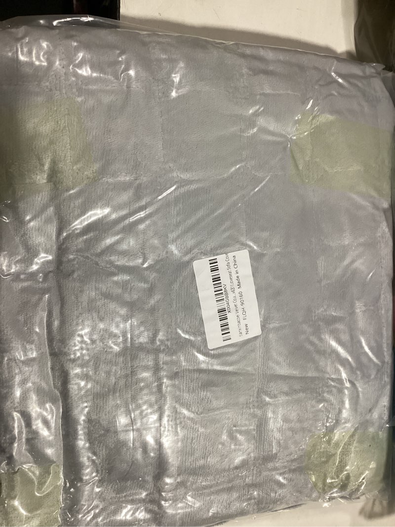 Condition photo showing New/Like New for Velvet Couch Cover, Sectional Couch Covers for Sofa, Funny Fuzzy Sofa Covers Pet Friendly, Non-Slip Couch Protector for Dogs & Kids(1PC, Light Grey, 27.6"×27.6", Single Seater) Velvet Light Grey 1PC/28"x28"/Armrest or Backrest Cover