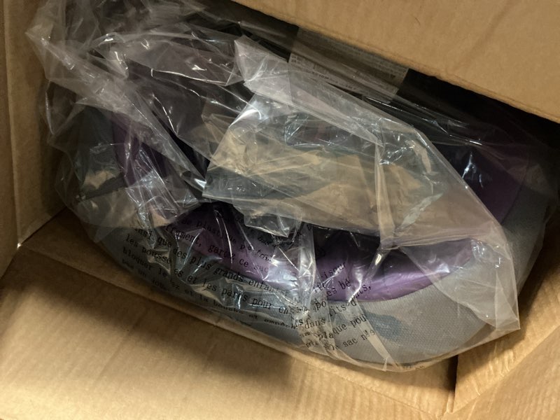 Condition photo showing Good Condition for safety 1st grow and go 2-in-1 booster car seat with comfortwings, converts high-back to backless, 19" wide, fits 3 across, lightweight, foldable, easy-clean, cup holders, 40-100 lbs, crushed grape