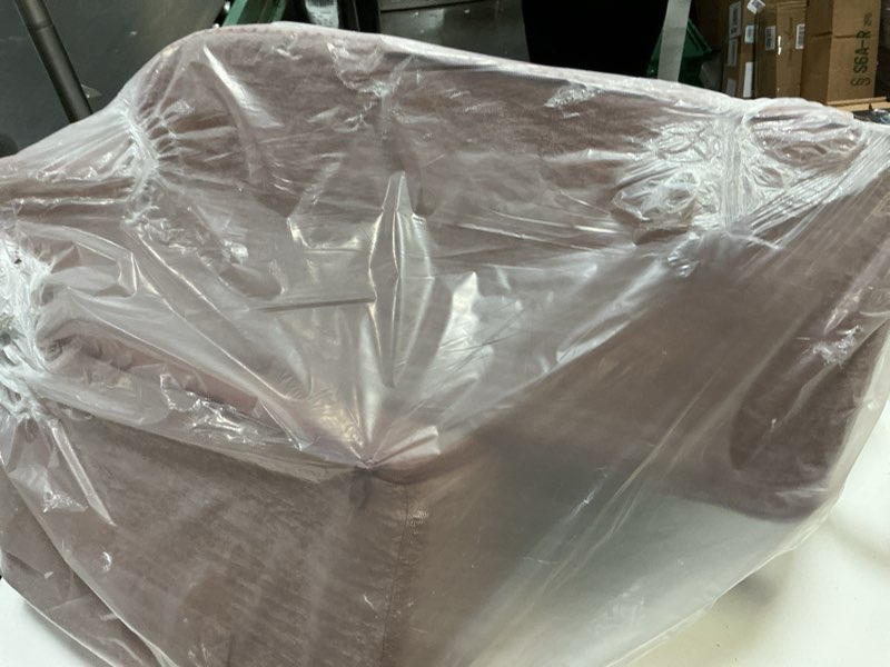 Condition photo showing As Is for Made4Pets Dog Stairs Ramp for Bed 19.7" H, 4-Step Dog Steps for High Bed Couch Sofa Climbing, 35D Foam Pet Steps for Small Dogs and Cats, Non-Slip Bottom Pet Stairs, Brown Brown 4 28.3"x15.7"x19.7"H