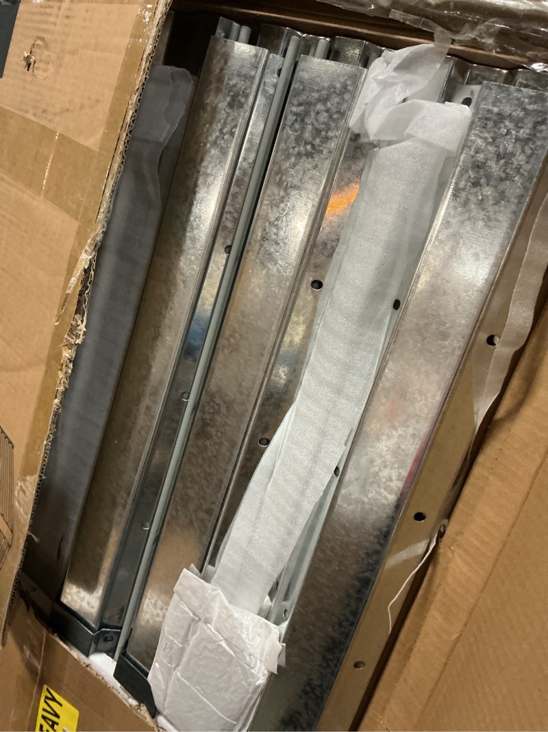 Condition photo showing Good Condition for 12x4x2ft galvanized raised garden bed kit,vegetable plant boxes-rectangle metal flower box,large planter raised beds outdoor garden for planting,fruit,herb-silver 12x4x2 silver