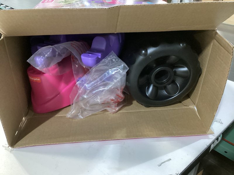 Condition photo showing New/Like New for Fisher-Price Toddler Tricycle Barbie Tough Trike, Toy Bike with Handlebar Grips & Storage for Outdoor Play Kids Ages 2+ Years (Amazon Exclusive)