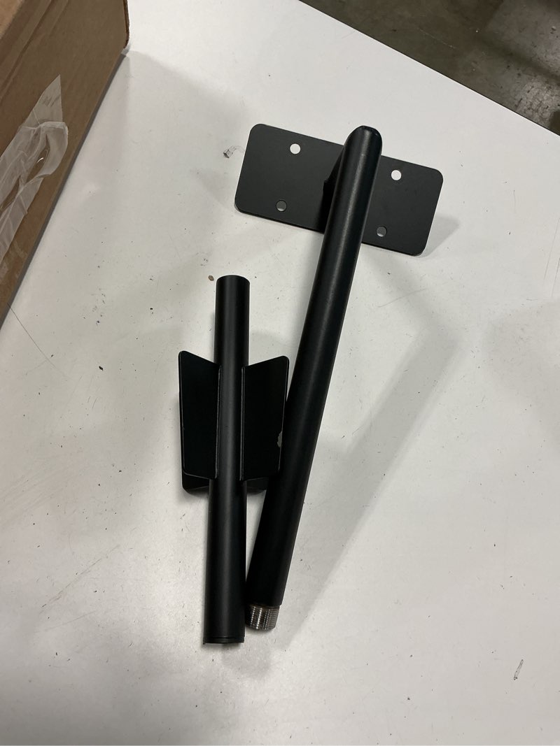 Condition photo showing As Is for traffic cone holder for truck – heavy-duty steel side mount rack, rust-resistant black powder-coated finish, pre-drilled for easy installation on truck side rails and utility racks side shape