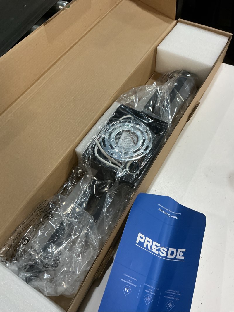 Condition photo showing Good Condition for PRESDE LED Bathroom Vanity Light 32inch Bathroom Light Fixtures Over Mirror Black Modern Bath Vanity Lighting Bar Dimmable Black-Dimmable 32inch