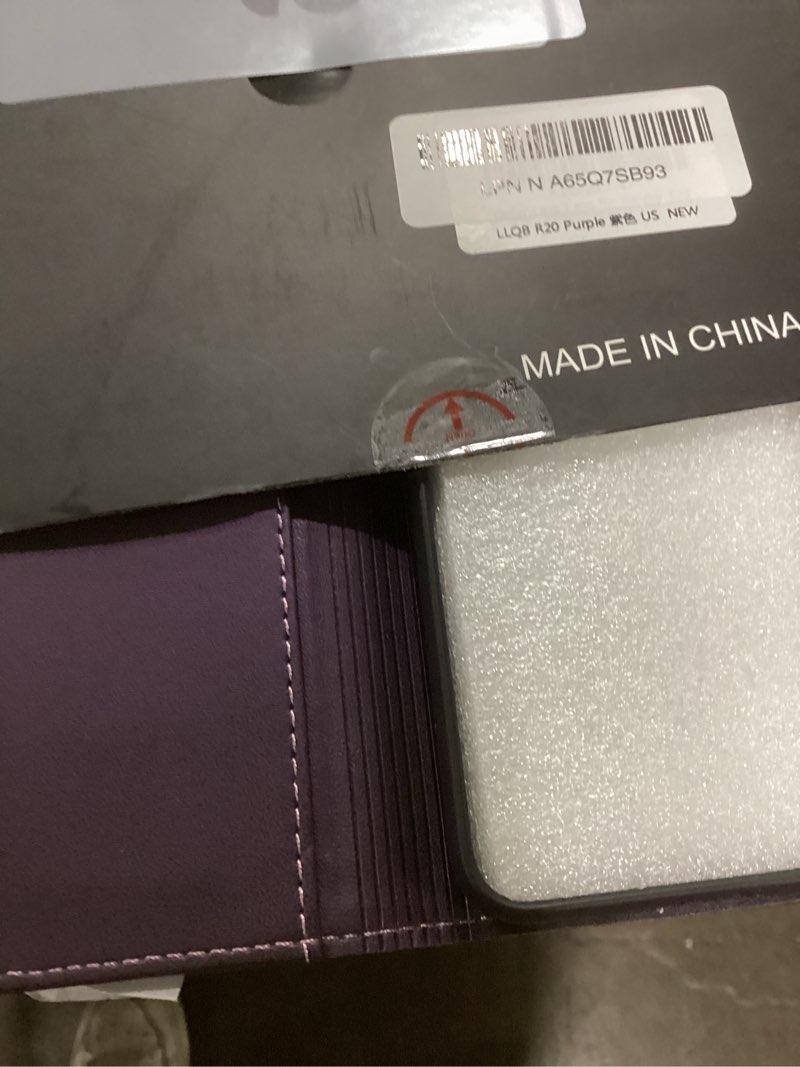 Condition photo showing New/Like New for Defencase Compatible with Samsung Galaxy S23 Case Wallet with RFID Blocking Card Holder for Women Men, Soft PU Leather Magnetic Snap Flip Zipper Strap Wallet Phone Case Fit for Galaxy S23 6.1", Purple Galaxy S23 - 6.1" Fashion Purple