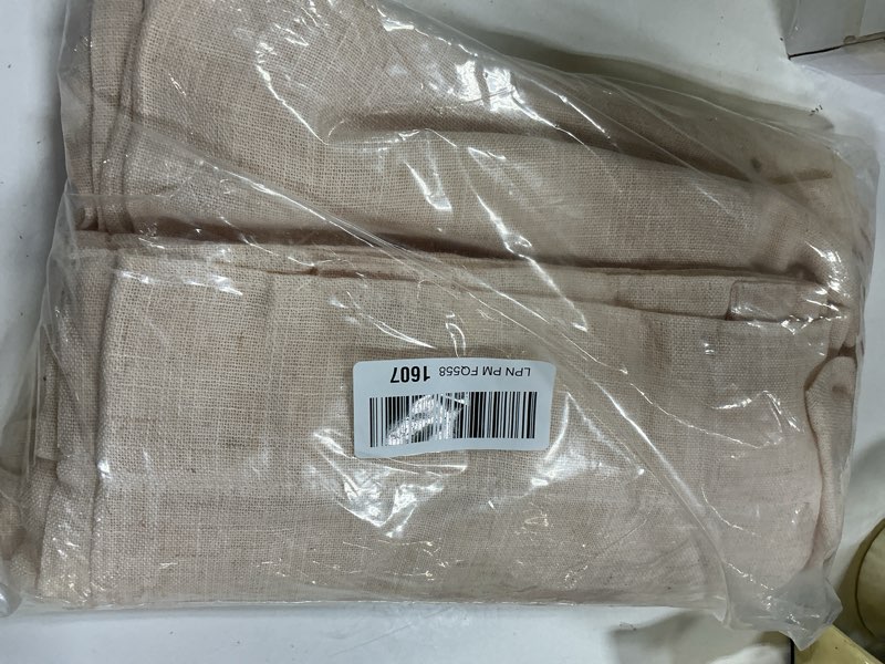 Condition photo showing Good Condition for CUCRAF Natural Linen Semi Sheer Curtains 72 Inches Long, Light Filtering Farmhouse Curtains for Bedroom Living Room, 2 Panels Set Rod Pocket & Back Tab Window Drapes (52 x 96 Inch, Beige) Beige 52"W x 96"L (Pack of 2)
