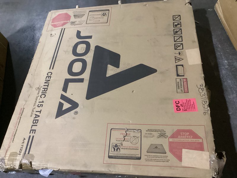 Condition photo showing New/Like New for JOOLA Inside Professional MDF Indoor Ping Pong Table with Quick Clamp Table Tennis Net and Post Set - 10 Minute Easy Assembly - Tournament Quality - Foldable with Single Player Playback Mode 15mm - Grey