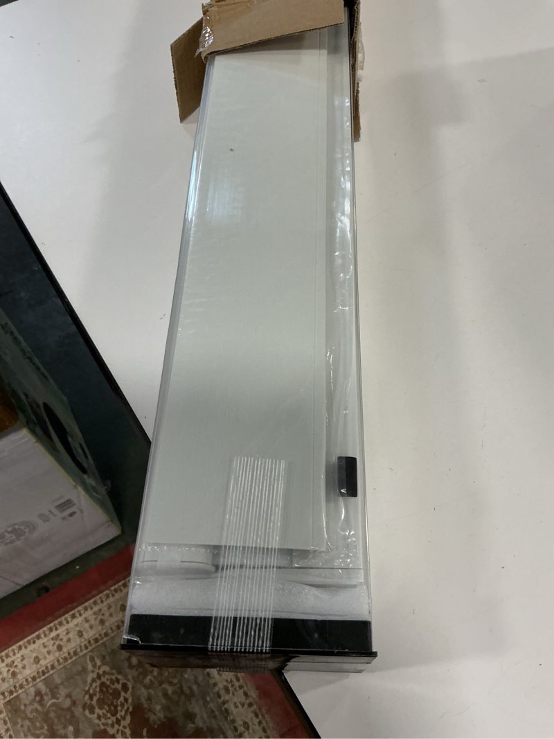 Condition photo showing Good Condition for DENFOON Motorized Zebra Blinds, Solar Powered Dual Layer Automatic Shades with Remote Control, Rechargeable Smart Blinds Horizontal Wireless Electric Shades for Windows, Custom Size, White? 20 x 72 No.1white 20"W x 72"H