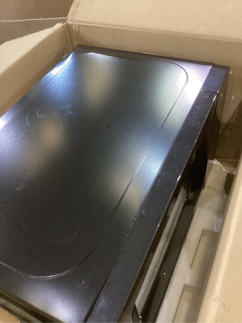 Condition photo showing Good Condition for COMFEE' EM720CPL-PMB Countertop Microwave Oven with Sound On/Off, ECO Mode and Easy One-Touch Buttons, 0.7cu.ft, 700W, Black 0.7 Cu.Ft Black