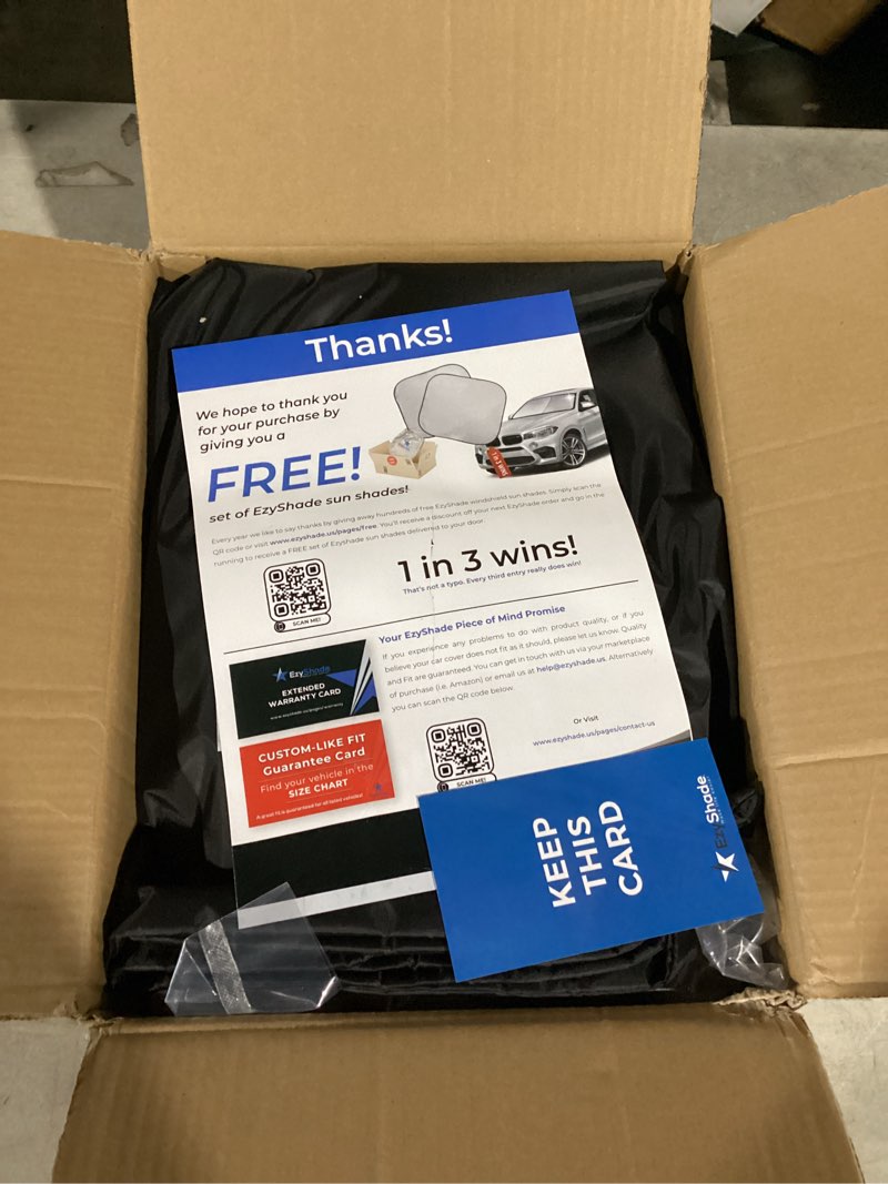 Condition photo showing Good Condition for ezyshade 10-layer suv car cover waterproof all weather. see vehicle size-chart for accurate fit. outdoor full exterior covers for automobiles heavy duty tarp jeep rav4 crv. size s4 (see sizechart) reflective s4 - see vehicle size chart
