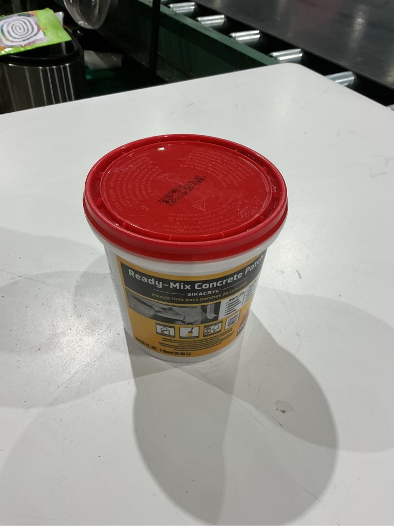 Condition photo showing New/Like New for sika - sikacryl - gray - ready-mix concrete patch - for repairing spalls and cracks in concrete and masonry - textured - 1 qt (pack of 1)
