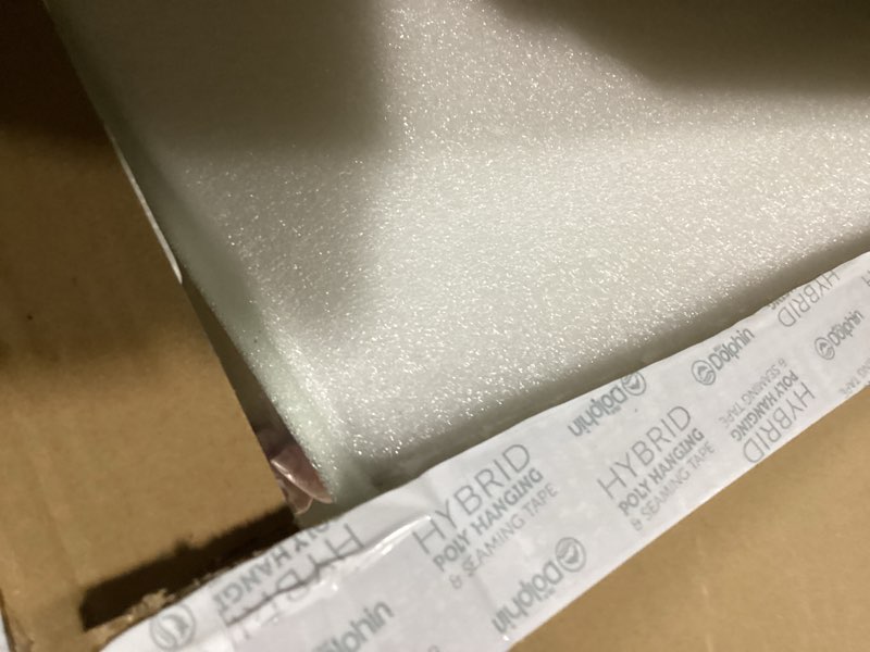 Condition photo showing As Is for Mirrorons Bathroom Vanity Mirror 24" x 32", Frameless Mirror with Polished Edge, Hangs Horizontally or Vertically. Upgraded Shatterproof Bathroom Mirror for Wall.