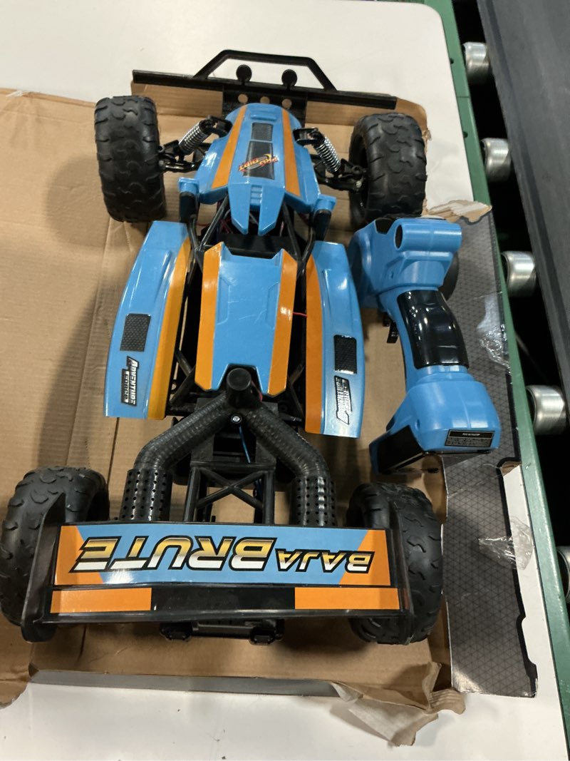 Condition photo showing As Is for adventure force (1:8) baja brute remote control ice blue buggy, wr5-88g21u-bl