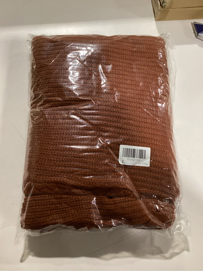 Condition photo showing Good Condition for CiCiBird Womens 2025 Fall Hooded Cardigan Sweaters Cable Knit Open Front Coatigan Long Sleeve Sweater Coat with Pockets Caramel Large