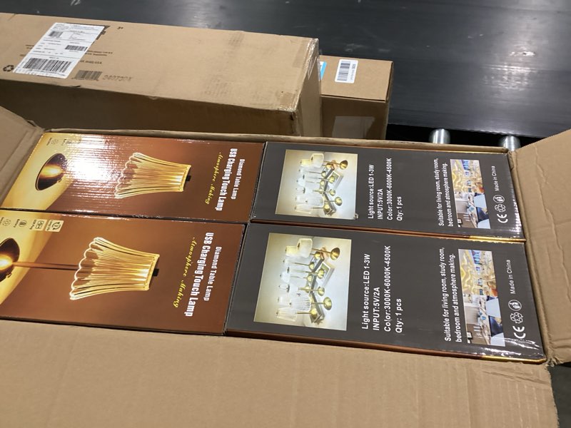 Condition photo showing New/Like New for Liliful 1 Pcs LED Portable Cordless Table Lamp Touch Battery Operated Rechargeable Desk Lamp 3 Color Dimmable for Bedroom Living Room Dining (Classic Style,Gold) 1 Classic Style