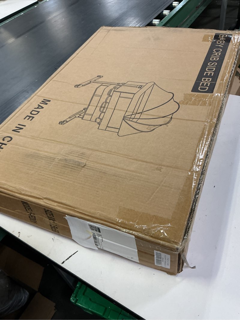 Condition photo showing New/Like New for baby cradle, freestanding bedside bassinet, 3-in-1 convertible bassinet with 360° swivel wheels, 2026 new model adjustable, easy-fold portable neutral baby newborn bassinet (dark gray)