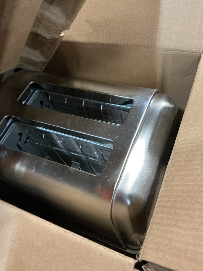 Condition photo showing As Is for cuisinart cpt-160 metal classic 2-slice toaster, brushed stainless