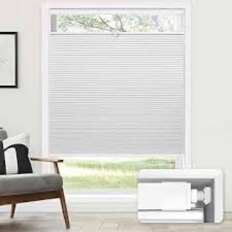 Tonature No Drill Cellular Shades for Indoor Windows, Thermal Insulating & Noise Reducing Honeycomb 