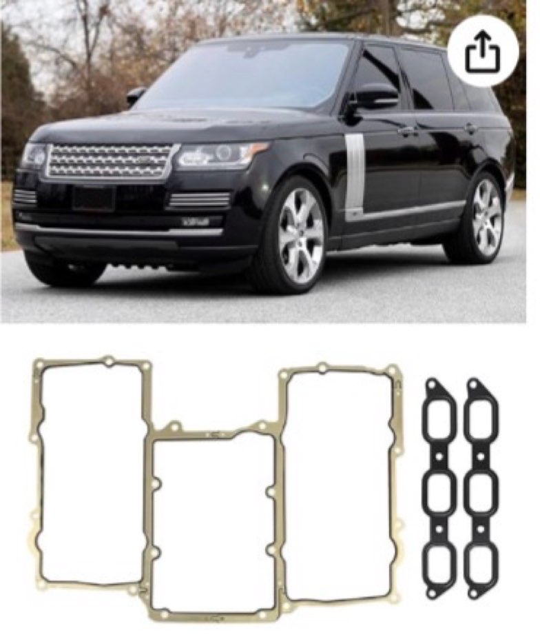 Intake Manifold Gasket Set for Land Rover Range Rover 2013-2021/ Sport 2014-2022, LR4 2014-2016 Rang