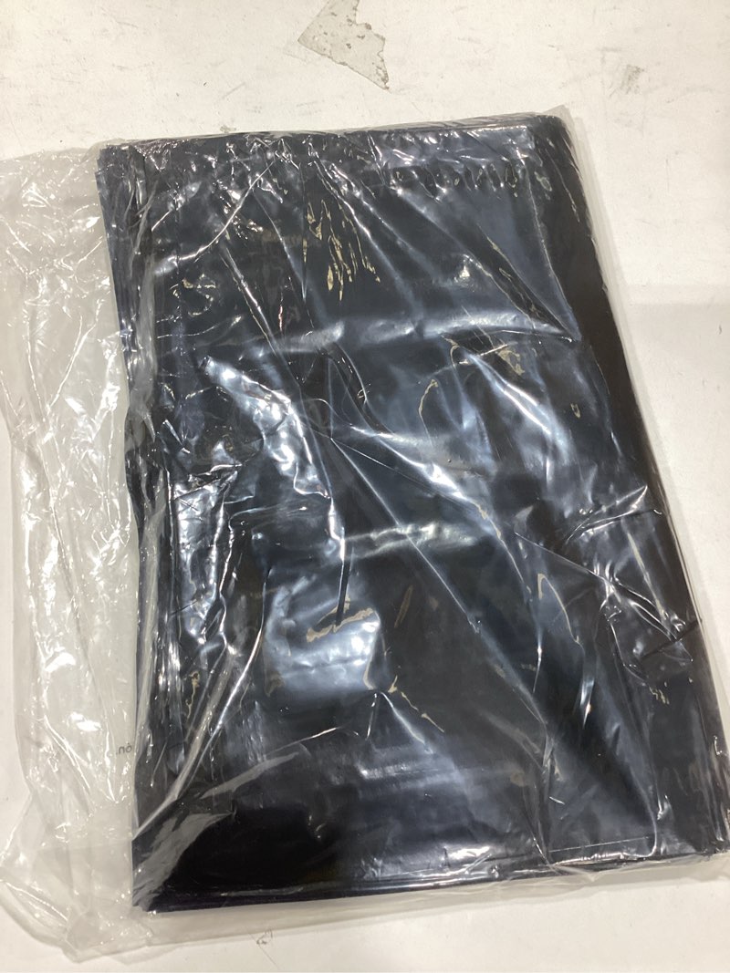 Black plastic retail bags