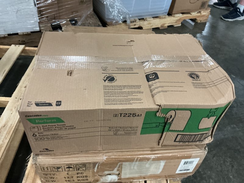 Condition photo showing Good Condition for cascades pro perform for tandem dispensers 1-ply paper towels, 100% recycled, natural, 1050' per roll, pack of 6 rolls