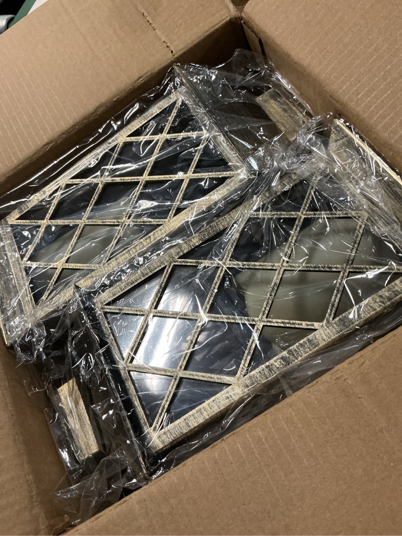 Condition photo showing New/Like New for solar garden lanterns hanging outdoor lantern waterproof led flickering flameless candle mission lights for table,outdoor?mothers day gifts mom wife (2pack)