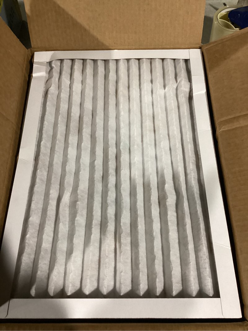 Condition photo showing Good Condition for Amazon Basics 14x20x1 Air Filter, MERV 8 AC Furnace Filters, Allergy Control, Electrostatic, Removes Dust Pollen and Lint, 6-Pack (Actual Size: 13.75" x 19.75" x 0.75") 14x20x1 Merv 8