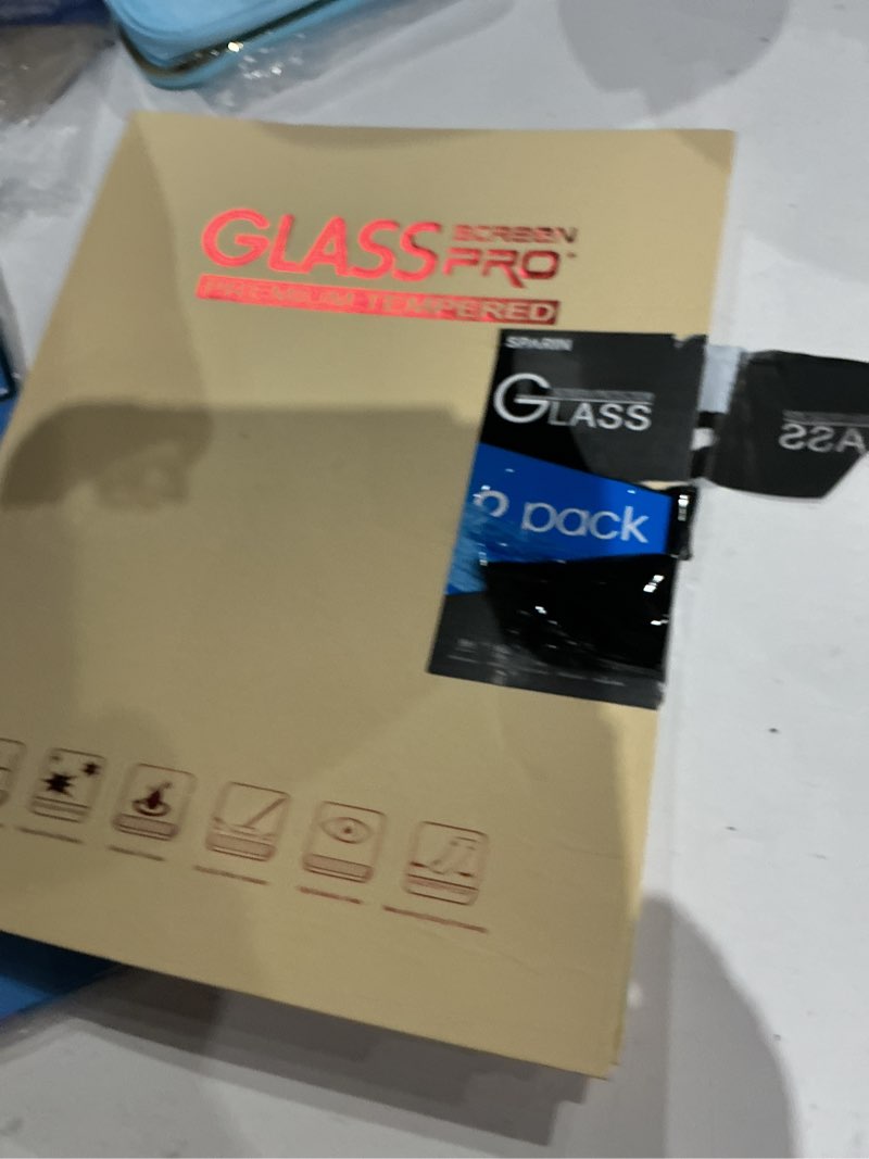 Condition photo showing As Is for sparin screen protector for ipad air 13 inch m4 2026 & m3 2025 & m2 2024 (8th/7th/6th generation) & ipad pro 13 inch m5/m4 (8th/7th gen), case friendly, 2 pack tempered glass, support apple pencil ipad air 13'' m4/m3 /m2 & ipad pro 13''