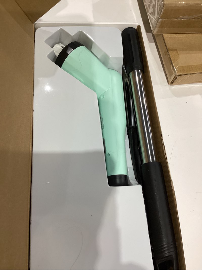 Condition photo showing Good Condition for electric spin scrubber, dreazu ipx7 bathroom scrubber with 7 replaceable brush heads & retractable handle, 2-speed adjustable spin scrubber for bathroom, bathtub, kitchen, tile floors?green?