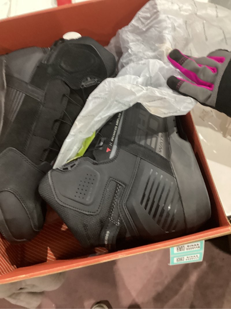 Condition photo showing Good Condition for SHIMA Edge Motorcycle Riding Shoes Men Women Ventilated Waterproof Leather Boots Summer Suede ATOP Street Sport Stealth 11.5 Men Waterproof - Black
