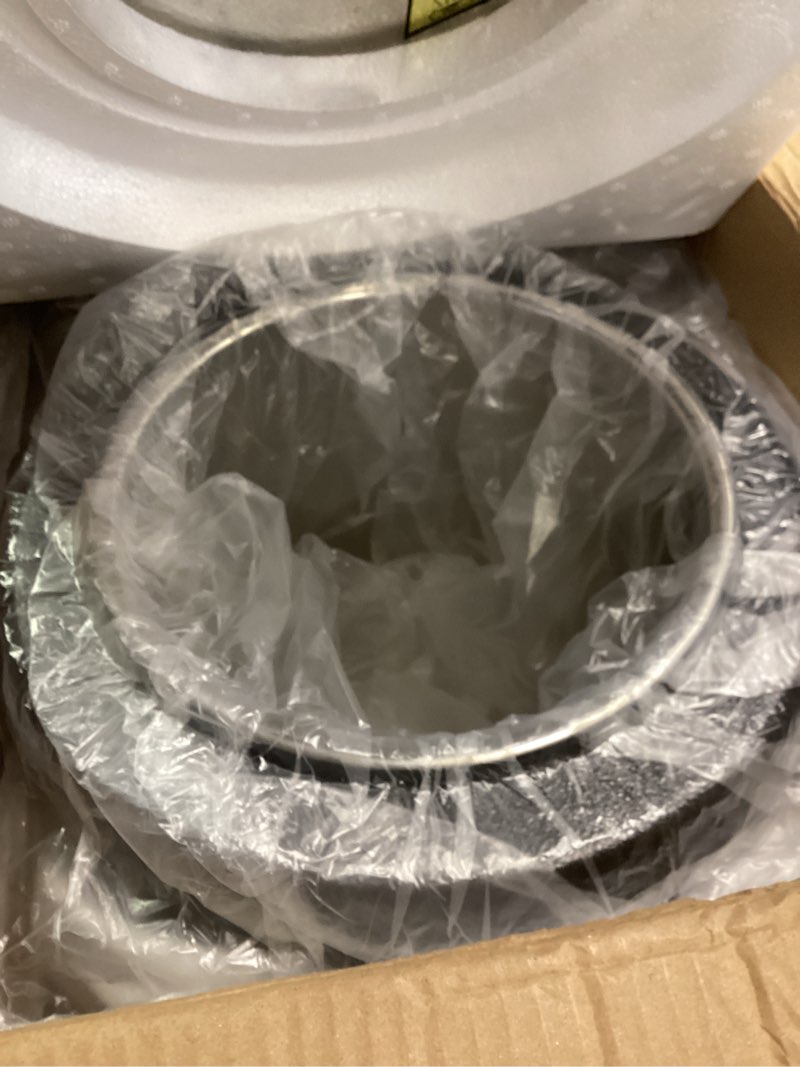 Condition photo showing As Is for Commercial Soup Warmers Soup Kettle with Stainless Steel Hinged Lid and Detachable Insert Pot for Restaurants and Party, Home, Catering