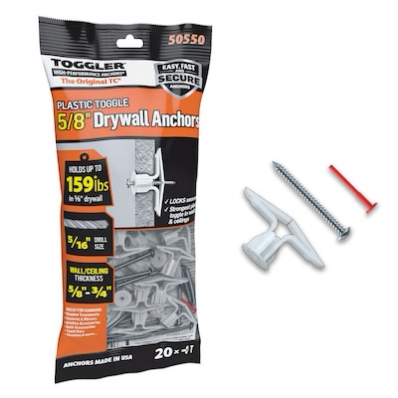 toggler 237.0-lb 5/16-in x assorted length toggle bolt anchors with screws included 20