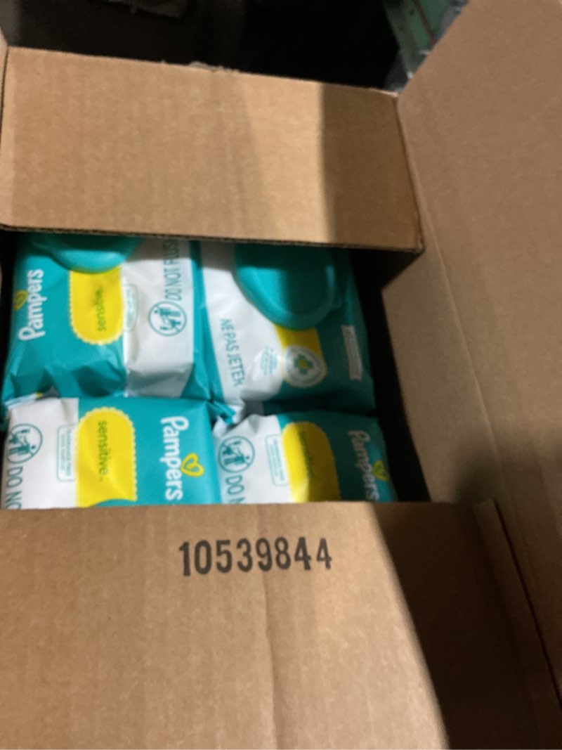 Condition photo showing New/Like New for Pampers Sensitive Baby Wipes, Water Based, Hypoallergenic and Unscented, Refill Packs (1008 Wipes)