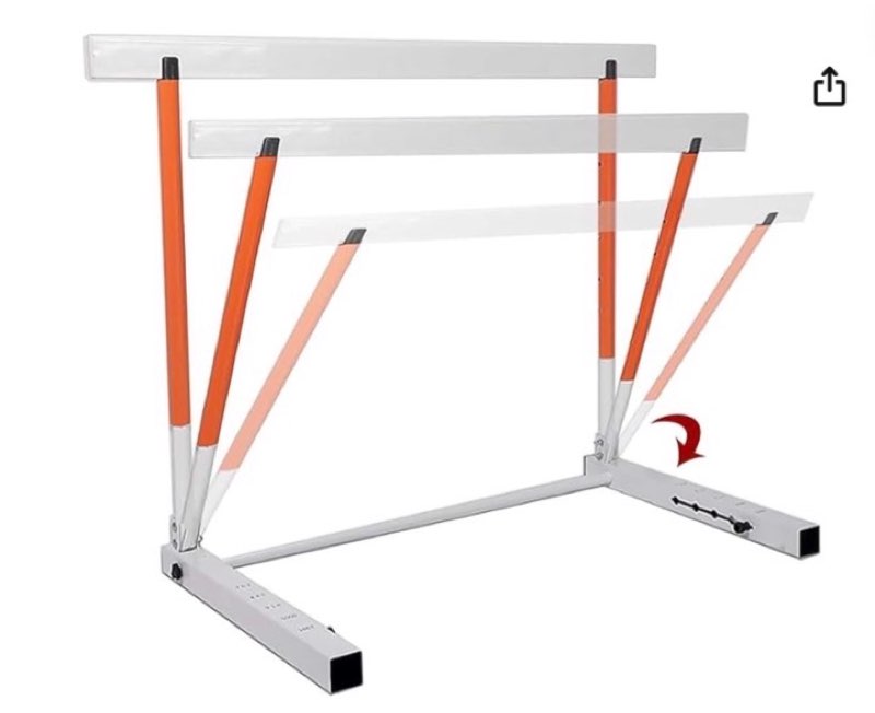  30in - 42in Adjustable Height Hurdles for Track and Field, Agility Training Equipment Hurdles for Speed Strength and Resistance Training