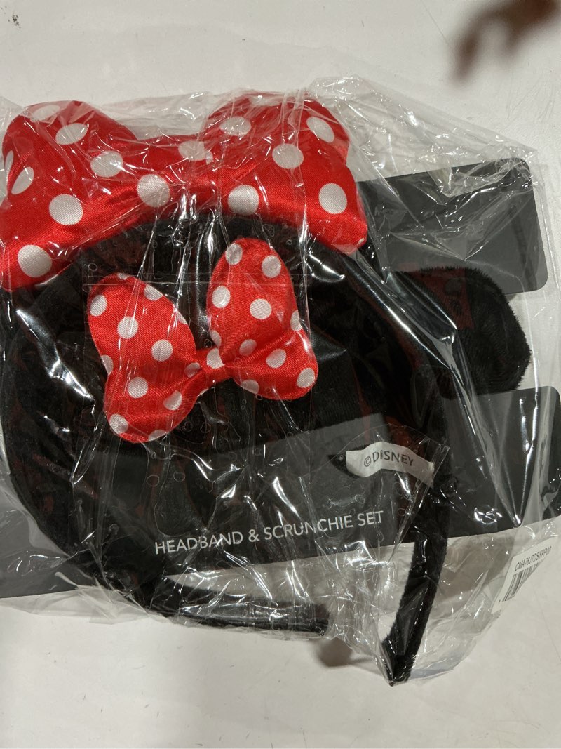 Bioworld Disney Minnie Mouse 2-Piece Plush Headband & Scrunchie Set