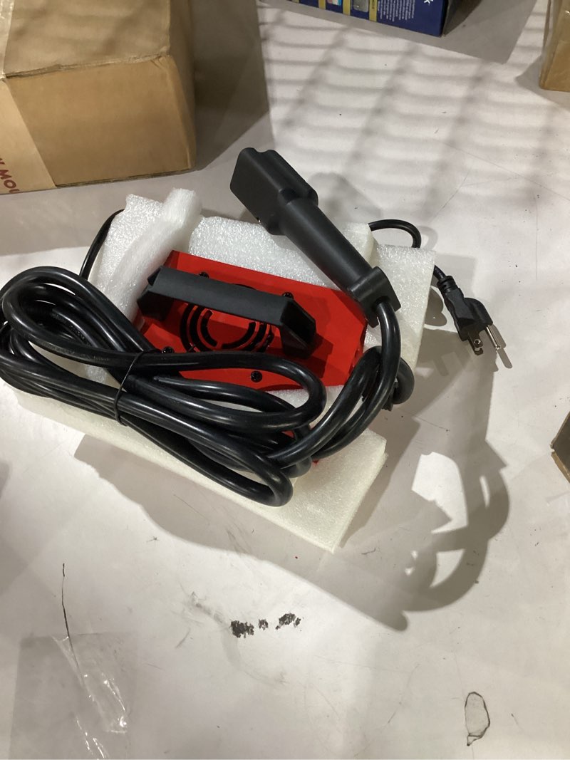 Condition photo showing As Is for 10l0l 48v 15 amp golf cart battery charger for yamaha g29 drive & drive 2, 3-pin leaf plug smart charger for 48 volt lead-acid batteries, auto trickle charge, ip67 waterproof, 17.5 ft cord (red)