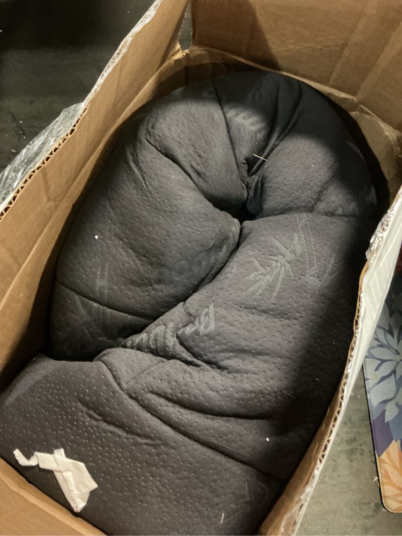 Condition photo showing As Is for Ultra Soft King Size Mattress Topper - Viscose Made from Bamboo Pillow Top Mattress Pad for Back Pain Relief - Naturally Cooling for Hot Sleepers, Dark Gray Dark Gray King