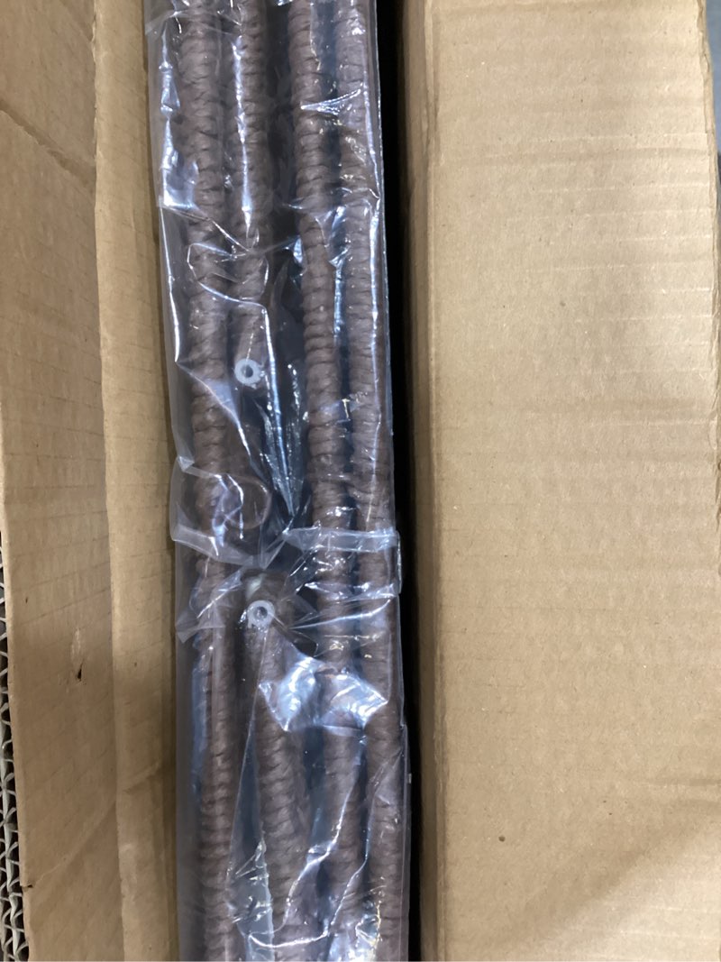 Condition photo showing Good Condition for oiahomy large laundry hamper with lid, 35.7 gal (140l) wicker hamper with removable liner bag, handwoven clothes basket with handles, foldable paper rope basket for laundry room, bedroom-brown brown 140l